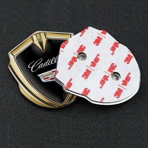 Cadillac Trunk Emblem Badge Graphite Black Color Edition
