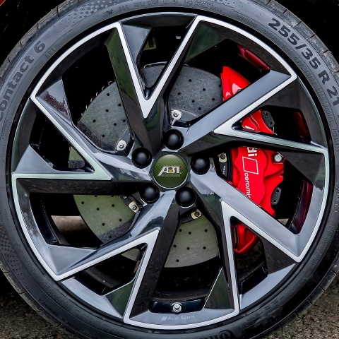 ABT Sportsline Silicone Stickers Center Hub Green Edition