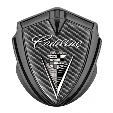 Cadillac Bodyside Badge Self Adhesive Graphite Dark Carbon Edition