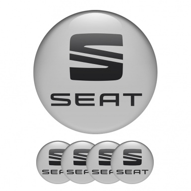 Seat Sticker Wheel Center Hub Cap Tarraco Model Gray And Black