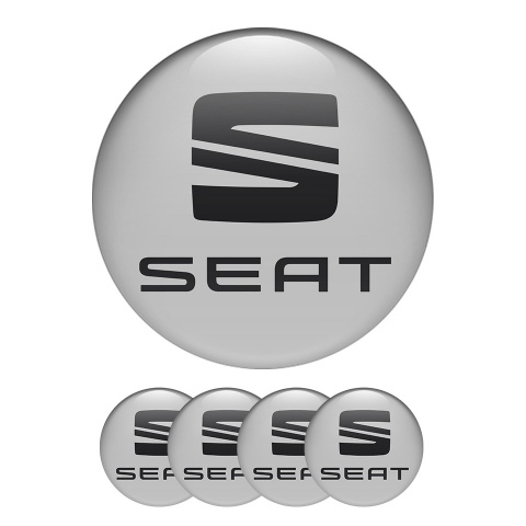 Seat Sticker Wheel Center Hub Cap Tarraco Model Gray And Black