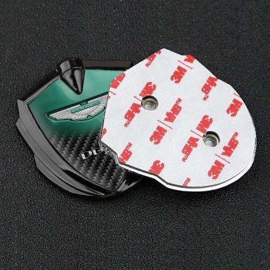 Aston Martin Bodyside Emblem Graphite Green Tint Carbon Design