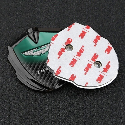 Aston Martin Bodyside Emblem Graphite Green Tint Carbon Design