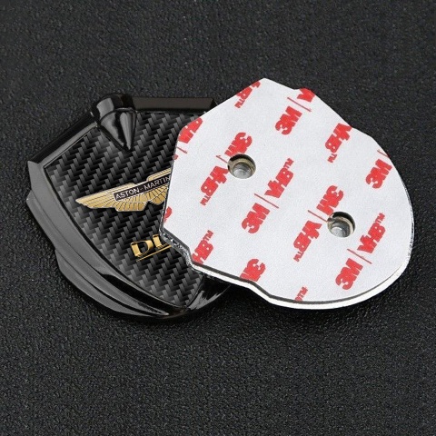 Aston Martin Tuning Emblem Self Adhesive Graphite Dark Carbon