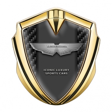Aston Martin Tuning Emblem Self Adhesive Gold Luxury Edition