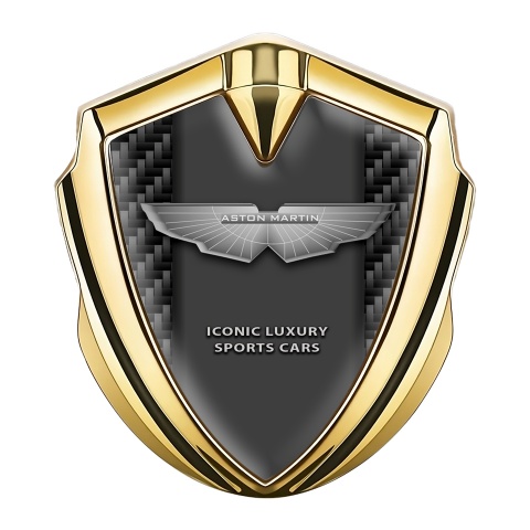 Aston Martin Tuning Emblem Self Adhesive Gold Luxury Edition