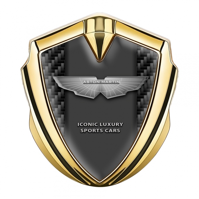 Aston Martin Tuning Emblem Self Adhesive Gold Luxury Edition