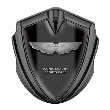 Aston Martin Bodyside Emblem Graphite Black Grey Edition