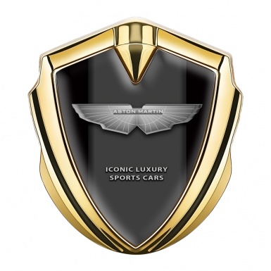 Aston Martin Bodyside Emblem Gold Black Grey Edition