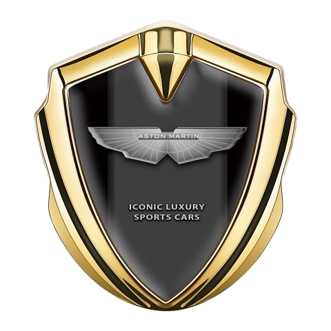 Aston Martin Bodyside Emblem Gold Black Grey Edition