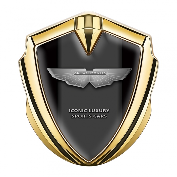 Aston Martin Bodyside Emblem Gold Black Grey Edition