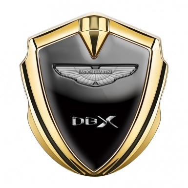 Aston Martin Tuning Emblem Self Adhesive Gold Black Grey Gradient