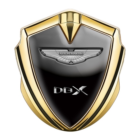 Aston Martin Tuning Emblem Self Adhesive Gold Black Grey Gradient