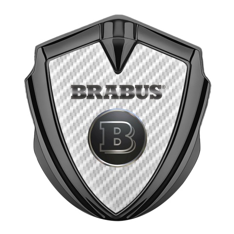 Mercedes Brabus Bodyside Emblem Graphite White Carbon Edition