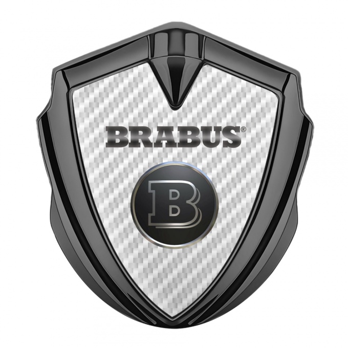 Mercedes Brabus Bodyside Emblem Graphite White Carbon Edition