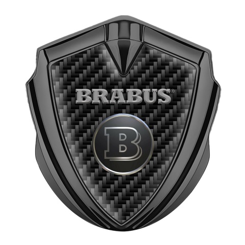 Mercedes Brabus Tuning Emblem Self Adhesive Graphite Dark Carbon