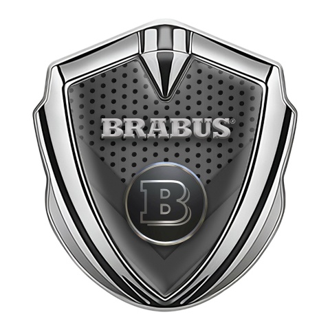 Mercedes Brabus Bodyside Badge Self Adhesive Silver Mesh Design