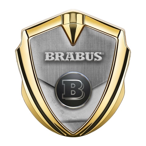 Mercedes Brabus Trunk Emblem Badge Gold Metallic Cover Design