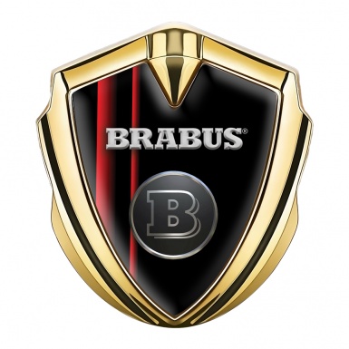 Mercedes Brabus Bodyside Emblem Gold Dark Carbon Edition