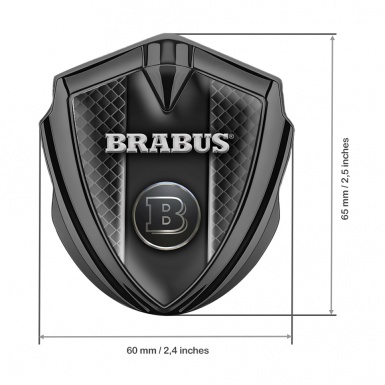 Mercedes Brabus Bodyside Emblem Graphite Dark Grey Grill Edition