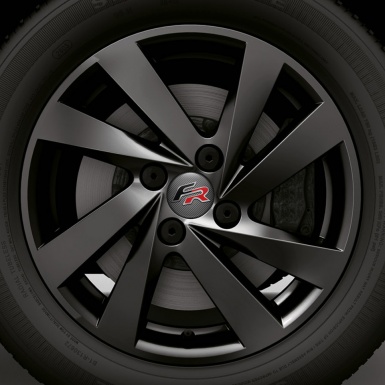Seat FR Silicone Stickers Center Hub Carbon Print