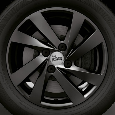 Seat Sticker Wheel Center Hub Cap Racing Carbon Line 