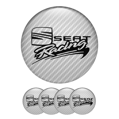 Seat Sticker Wheel Center Hub Cap Racing Carbon Line 