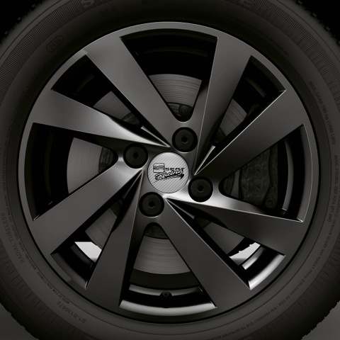 Seat Sticker Wheel Center Hub Cap Racing Carbon Line 
