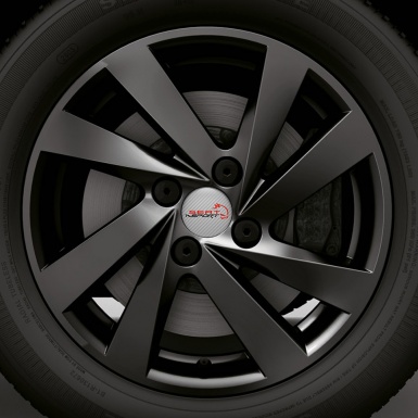 Seat Domed Stickers Wheel Center Cap Badge Fun Logo Carbon