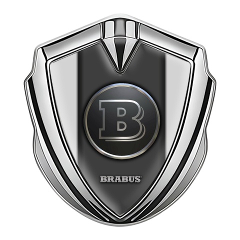 Mercedes Brabus 3D Car Metal Emblem Gold Clean Grey Design