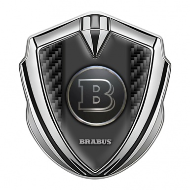 Mercedes Brabus Bodyside Emblem Silver Dark Carbon Edition
