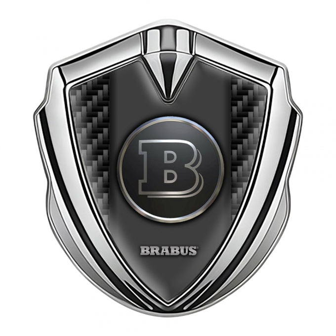 Mercedes Brabus Bodyside Emblem Silver Dark Carbon Edition