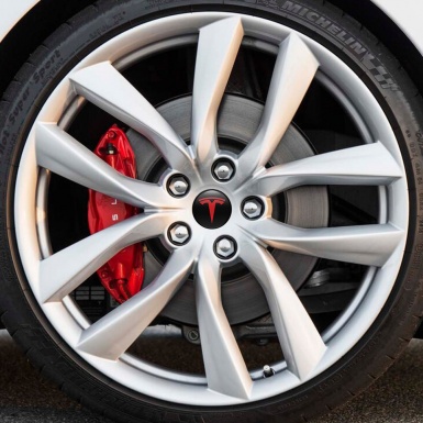 Tesla Center Hub Dome Stickers Future Car 