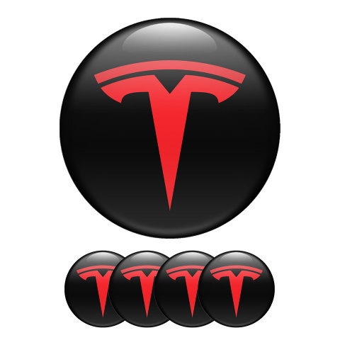 Tesla Center Hub Dome Stickers Future Car 