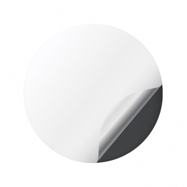 Tesla Sticker Wheel Center Hub Cap 3D Metallic Effect Print
