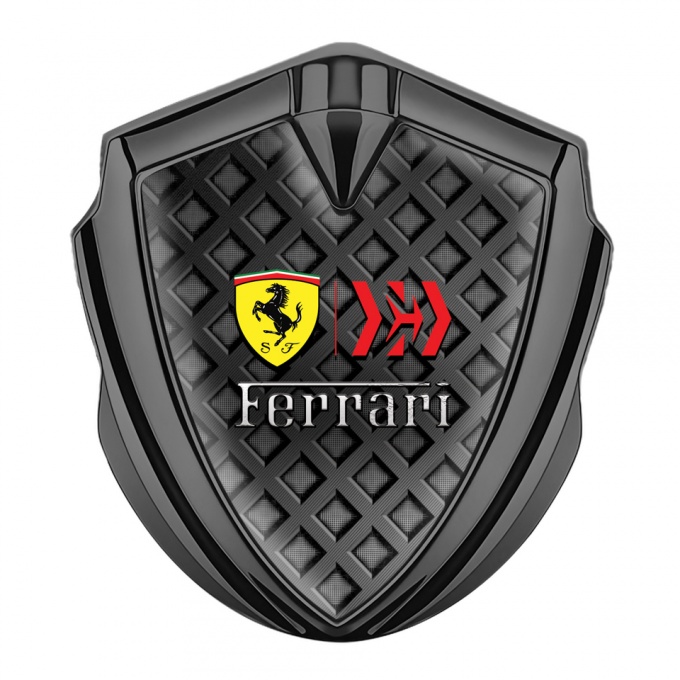 Ferrari Self Adhesive Bodyside Emblem Graphite Waffle Design