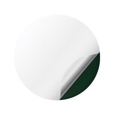Land Rover Domed Stickers Wheel Center Cap Green Color