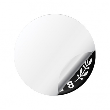 Mercedes Benz Sticker Wheel Center Hub Cap Black And White 