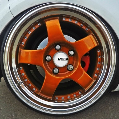 SSR Wheel Center Cap Domed Stickersthe  The White Widow