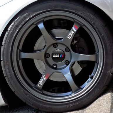 SSR Silicone Stickers Center Hub Power  In Black