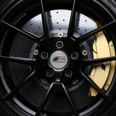 BMW  M Performance Silicone Stickers Center Hub Unique Gray Design 