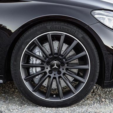 Mercedes Wheel Center Caps Emblem Retro Style