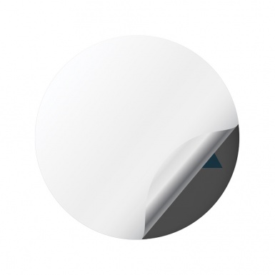 BMW M Power Domed Stickers Wheel Center Cap White Nuance 