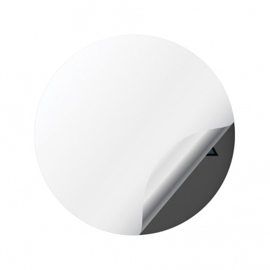 BMW M Power Center Cap Domed Stickers Special Desing In White 