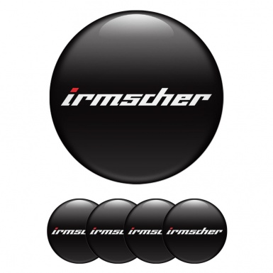 Irmscher Wheel Silicone Emblems Black White Classic Design