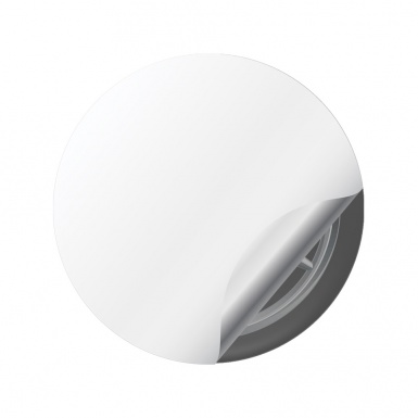 Mercedes Silicone Stickers Center Hub Black Edition Silver Ring 