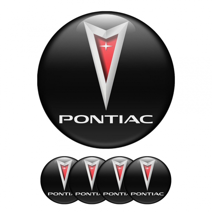 Pontiac Sticker Wheel Center Hub Cap Deep 3D Logo