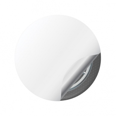 Mercedes  Wheel Center Cap Domed Stickers Carbon Edition