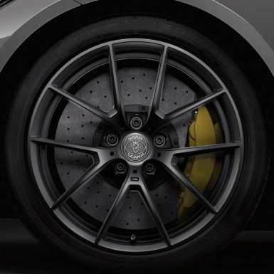 Saab Silicone Stickers Center Hub Gray Color 