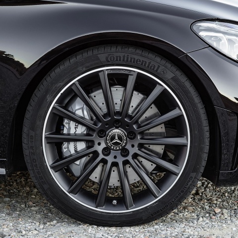 Mercedes Benz Domed Stickers Wheel Center Cap 